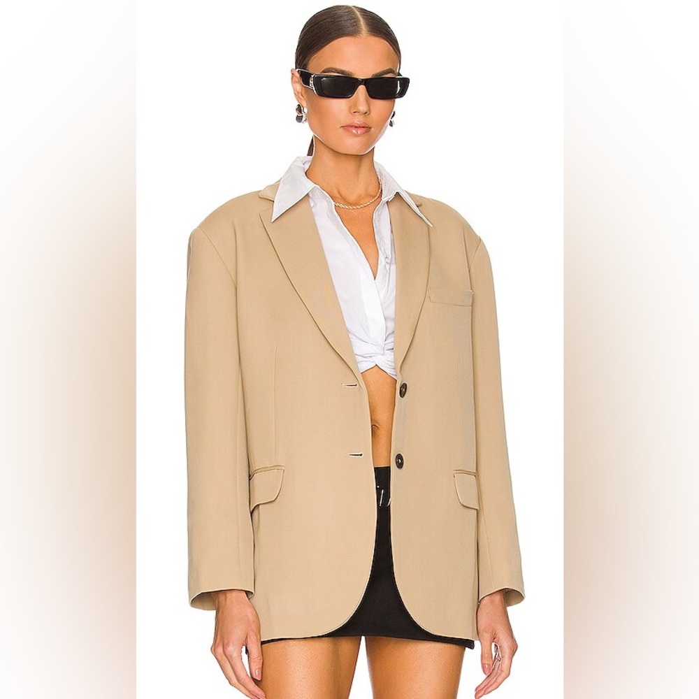 NWT Anine Bing QuinnBlazer-Deep Sand - Picture 2 of 8